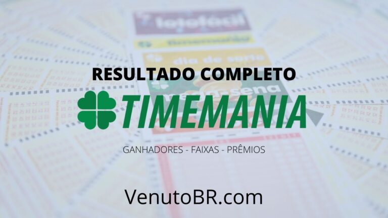 Resultado Timemanía de hoje