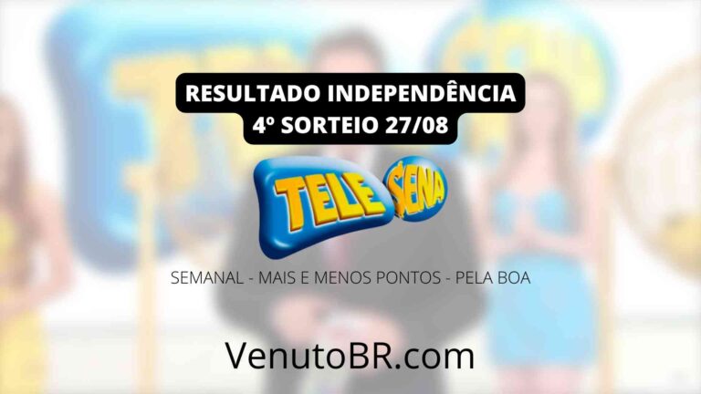 resultado da tele sena 27/08