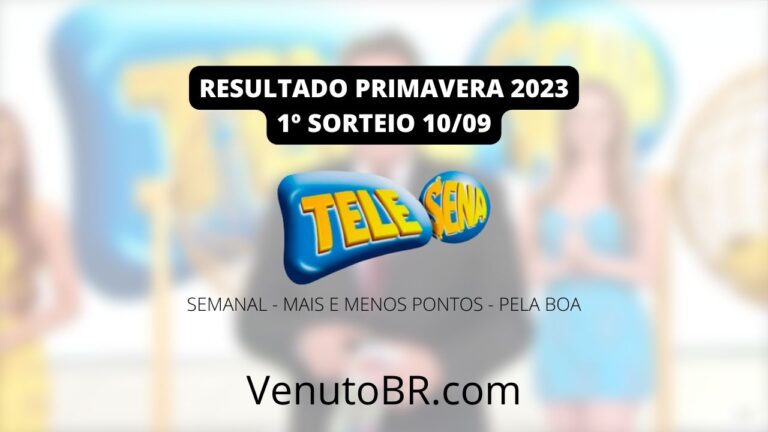 resultado da tele sena 10/09