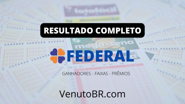 Resultado da Loteria Federal Loterias Caixa.