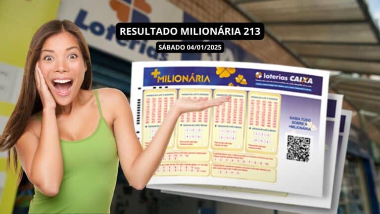 resultado da milionária 213