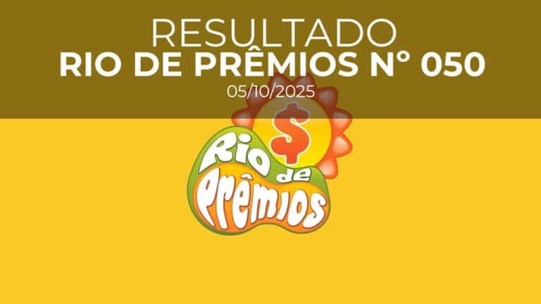 Resultado do Rio de Prêmios concurso 050 sorteado em 05/10/2025