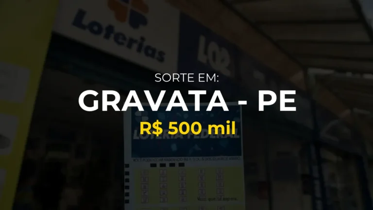 Resultado federal: Ganhador de Gravata - PE