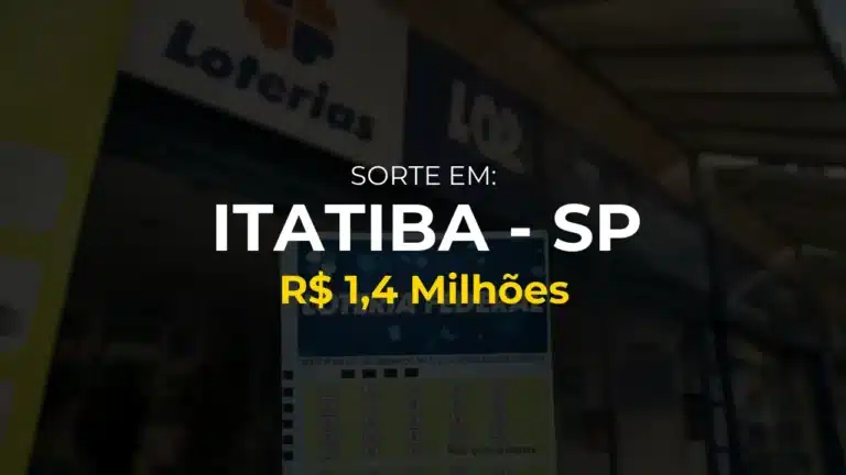 Resultado federal: Ganhador de Itatiba - SP