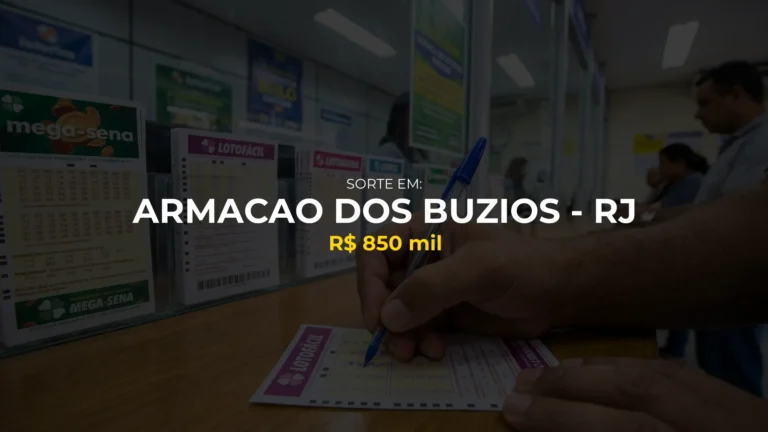 Resultado lotofacil: Ganhador de Armacao Dos Buzios - RJ
