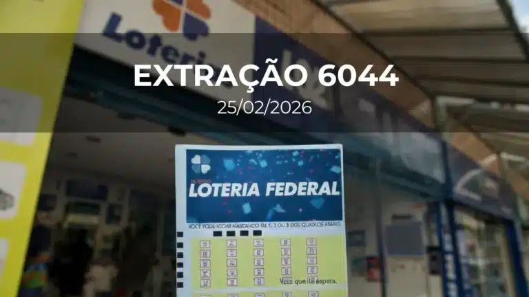 Resultado da Loteria Federal 6044