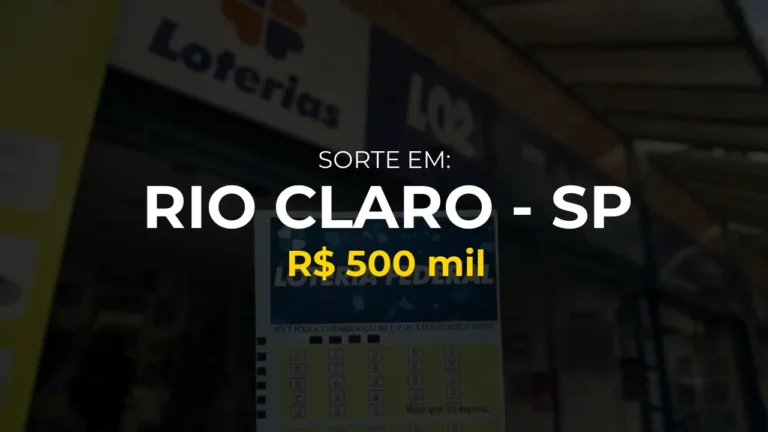 Resultado federal: Ganhador de Rio Claro - SP