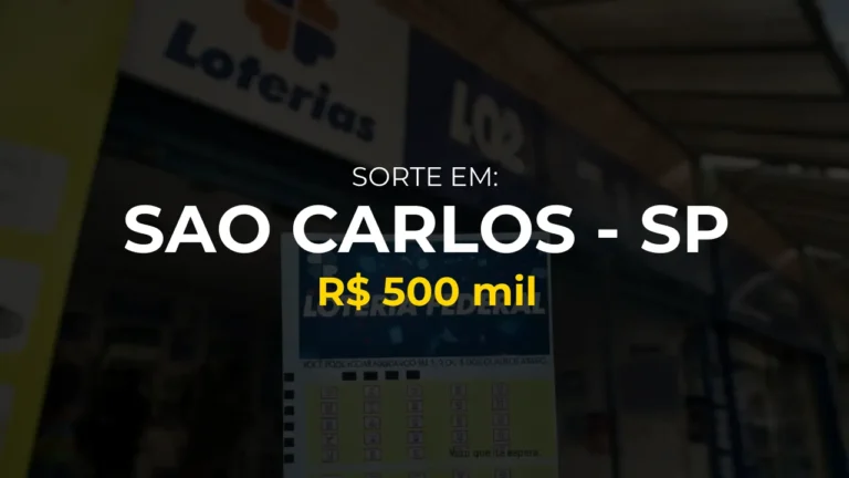 Resultado federal: Ganhador de Sao Carlos - SP