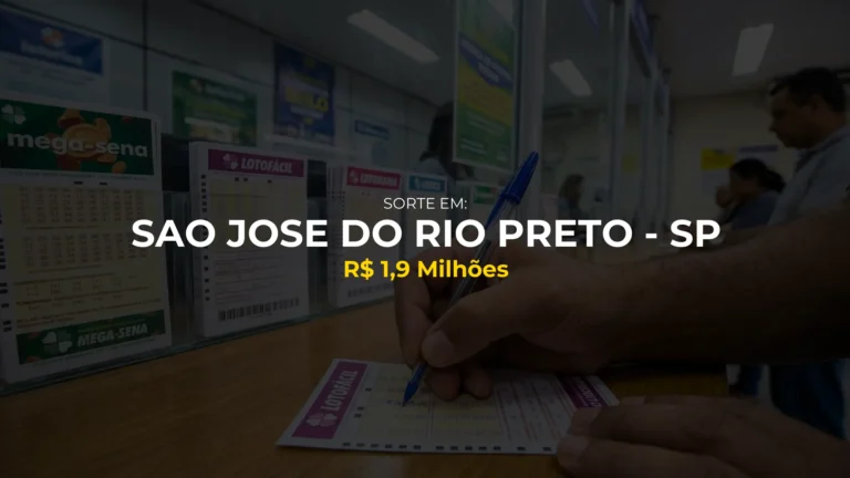 Resultado lotofacil: Ganhador de Sao Jose Do Rio Preto - SP