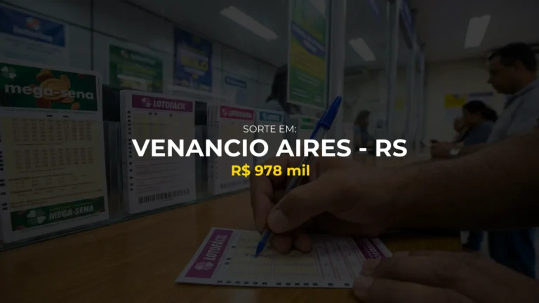 Resultado lotofacil: Ganhador de Venancio Aires - RS