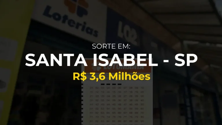 Resultado lotomania: Ganhador de Santa Isabel - SP